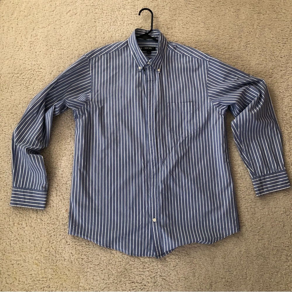 Cherokee Men’s Shirt Long Sleeve Button Down